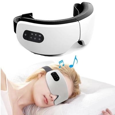 China Intelligent Smart Massage Function Bluetooth Music Heat Compression Vibration Eyes Care Device Electric Eye Massager Massage Instrument for sale