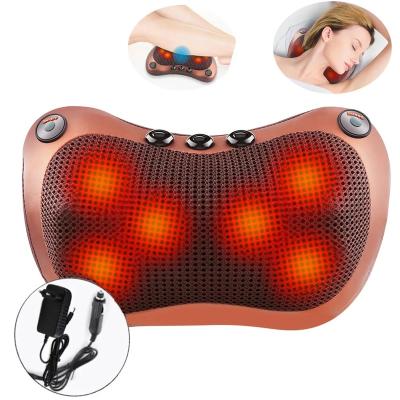 China Head Back Shoulders Massager Neck Neck Massager Cervical Pillow With Electric Heater/Roller for sale