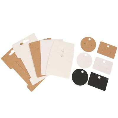 China Eco-friendly easy to clean Earring Cards Holder Paper Hairpin Necklace Display Cards Cardboard Hang Tag For Diy Jewelry Packaging Making Findings for sale