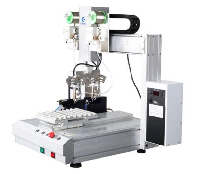 China Automation Equipment Desktop PCB Board Panel Soldering Station Single Axis Double Head Y Y Soldering Robot for sale