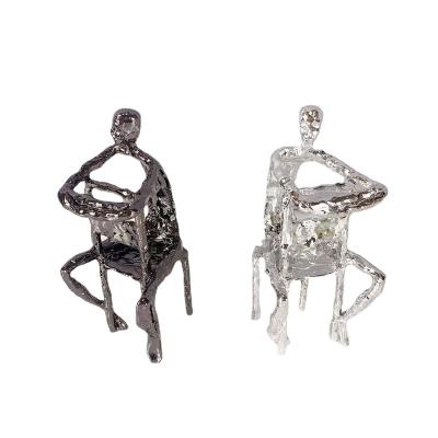 China China creative metal art ornaments sale office living room hotel club table standing decorations and sample room for sale