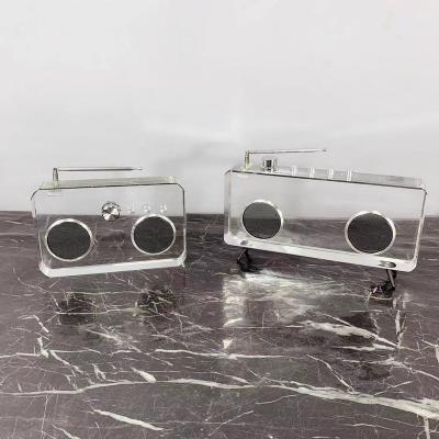 China Creative home Nordic soft camera radio model China style decoration living room crystal decoration for sale