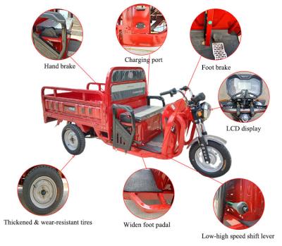 China Good quality and high power cargo manufacturer customization electric cargo tricycle for adult for sale