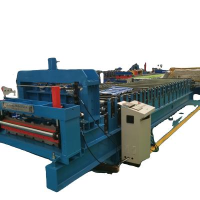 China Hotels Customized Profiles Metal Roof Tile Making Machine /high rib roofing panel roll forming machine for sale