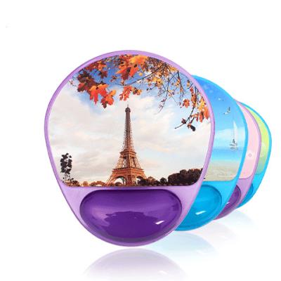 China Creative Cute 3d Silicone Cartoon PVC Crystal Mouse Pad Gaming Montian Wrist Protection for sale