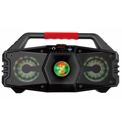 China PORTABLE RADIO LED Lights Portable Party DJ Box Powered Karaoke Speaker Party Wireless Speaker for sale