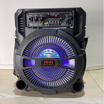 China PORTABLE 8 inch hot sale blue tooth speaker led amplifier lightweight portable outdoor radio audio disco speaker for sale