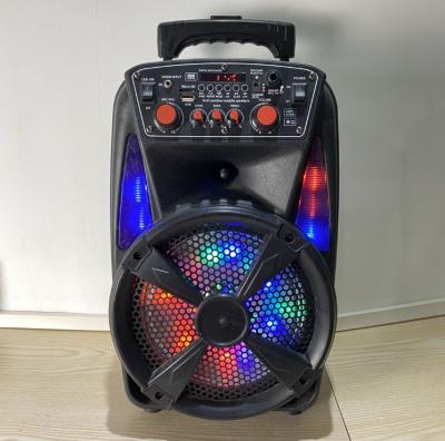 China T-83W PORTABLE Trolley Portable Outdoor Speaker with Colorful LED Lighting for Home Theater System for sale