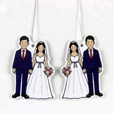 China Auto airfreshn bulk wedding eco-friendly logo printing perfume custom paper air fresheners for car for sale