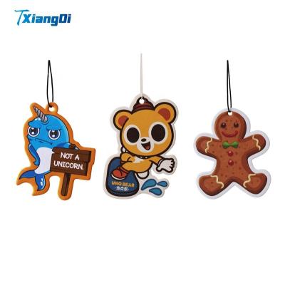 China Customized Logo All Scents Refresh Paper Car Air Freshener Eco-Friendly Air Freshener for sale