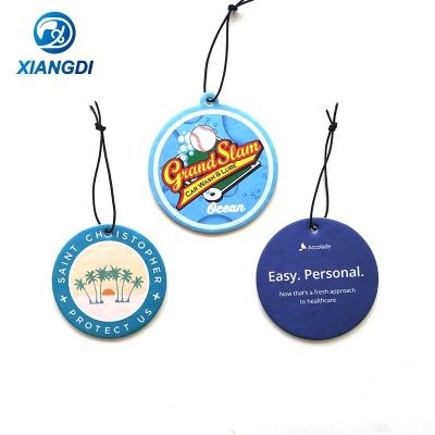 China Custom Shape Eco-Friendly Absorbent Cotton Cardboard Eco-Friendly Bulk Paper Car Hanging Air Fresheners For Car for sale