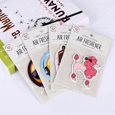 China Eco-friendly Custom Car Air Freshener, Auto Air Freshener Paper Car, Small Tree Air Freshener for sale