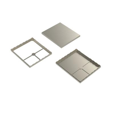 China Custom Size Shape Electronic Metal Stamping Magnetic RFI RF EMI Shielding Can EMC PCB Shield Cover Case for sale