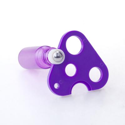 China Viable Colorful Roll On Essential Oil Bottle Opener Triangle Shape ABS Essential Oil Opener for sale