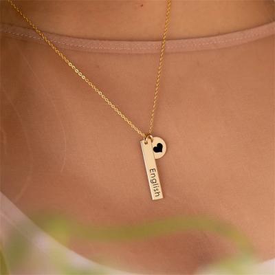 China New Landy Stainless Steel Necklace FASHIONABLE personality lightning heart-shaped necklace jewelry for sale