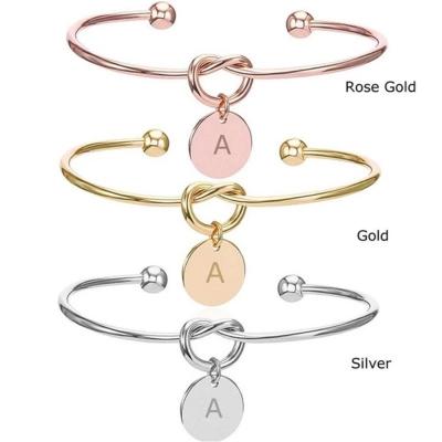 China Hot-selling FASHIONABLE Personality Landy Creative Letters Stainless Steel 24 Adjustable Bracelet for sale