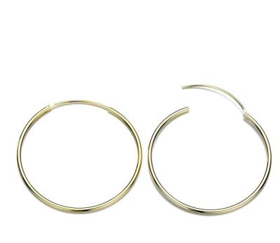 China CLASSIC Steel Hoop Earrings Simple Landy Stainless Titanium Steel Gold Plated Hoop Earrings for sale