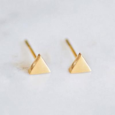 China Landy Stainless geometric earrings fashion simple round triangle Korean steel TRENDY earrings for sale