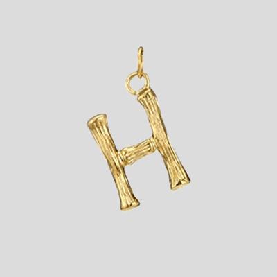 China Hiphop Landy New 26 English Alphabet Necklace DIY Stainless Steel Gold Plated Pendant Necklace for sale