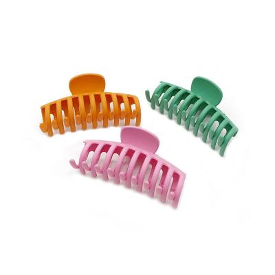 China Japan Style Landy Morandi Color Matte Large Grip Press Hair Edge Clip for sale