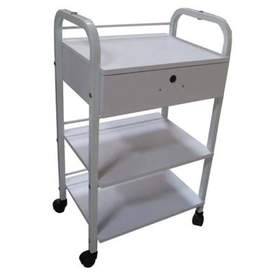 China China Manufacturer Modern Large Storage Hair Salon Trolley Barber Trolley With Wheels for sale