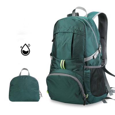 China Custom RESURE ECO Logo Lightweight Polyester Casual Pack Multi-pocket Waterproof Rpet Backpack for sale