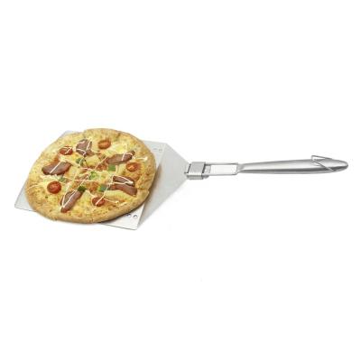 China Best Selling Viable Foldable Stainless Steel Foldable Pizza Handle Turner Pizza Skin 12 Inch Pizza Skin for sale