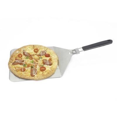 China Sustainable Stainless Steel Pizza Peel 8 inchShovel Plastic Foldable HandlePaddle Pizza Shovel Pizza Tools for sale