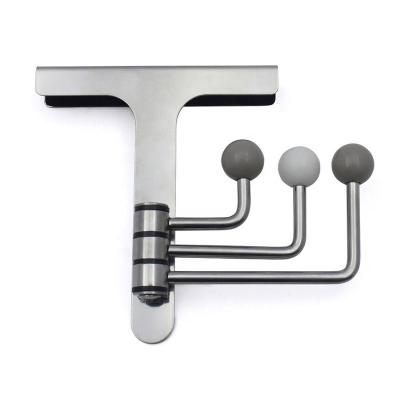 China Stainless Steel Over Door Hooks Clothes Hook Metal Easy Door Hook for sale