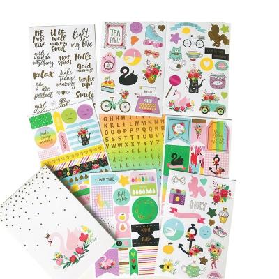 China Custom Waterproof Custom Monthly Weekly Place Planner Daily Simple Stickers for Decorative Scrapbook for sale