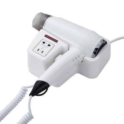 China Other Promotion One Stage Portable Commercial Hair Dryer Hotel Use White Wall Mounted Hair Dryer for sale