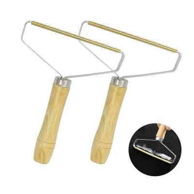 China T265 Clothes Down Viable Wool Roller Cleaning Sticky Fur Remover Sweater Tool Portable Fiber Remover Manual Fiber Dusting Roller for sale