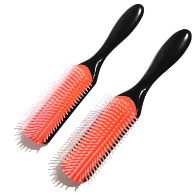 China Custom Bristle Curly Cushion Denman Detangle Hair Brush Comb Hairbrush Set For Hair Makers Women for sale