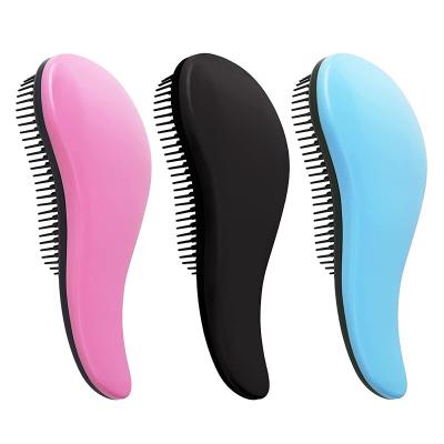 China Custom Professional Nondisposable Wet Scalp Massager Child Detangle Curly Hair Brush Comb Hair Brush Set For Hair Women for sale