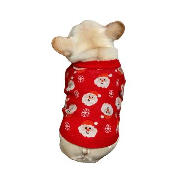 China Cute Comfortable Lovely Fashion Pet Clothes Winter Christmas Sweater Small Dog Viable Medium Cat Costume for sale