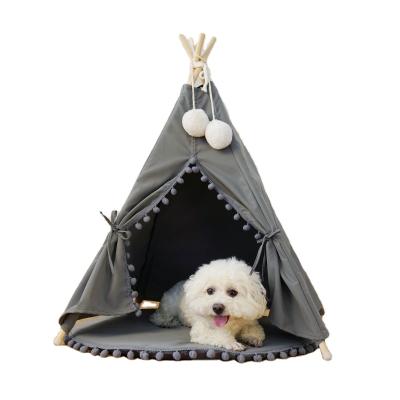 China General Cat House Kennel Tent Cat Kennel Tent Cute Four Seasons Puppy Fur Ball Christmas Pet Bed Pet Supplies Bed for sale