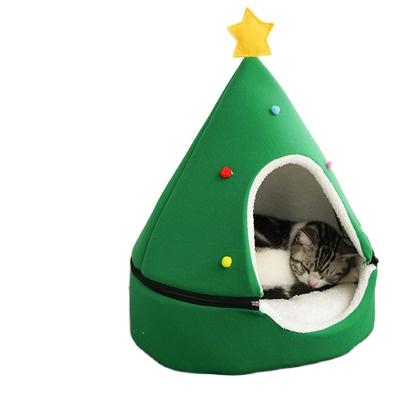 China Modern Luxury Selling Kennel Washable Removable Cat Nest High Quality Modern Christmas Pet Bed for sale