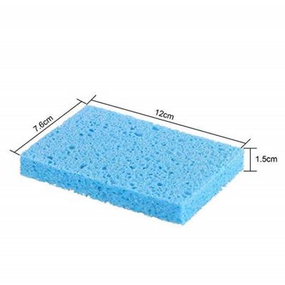 China Enviroment-Friendly Magic Eraser Kitchen Washing Sponge Oil Removal Dish Wood Pulp Cleaning Cellulose Sponge for sale