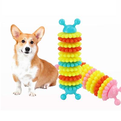 China Viable Pet Molar Bite Toys Self Playing Natural Rubber Multi Color Improve Intelligence Chew Dog Toy for sale