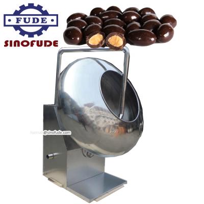 China Lab Chocolate Enrobing Machine Sugar Coating Pan / Commercial Nuts Enrobing Enrobing Machine for sale