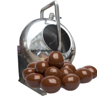 China Automatic CANDY Sugar Coating Pan Chewing Gum Enrobing Machine / Chocolate Enrobing Baking Machine for sale