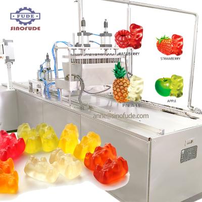 China Modified type line semi automatic jelly bean candy cornstarch mogule starch candy making machine for sale