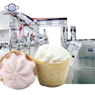 China Snack Factory Ice Cream Marshmallow Machine Jam Filling Marshmallow Cotton Candy Production Line for sale