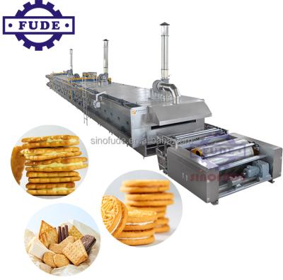 China Automatic Rotary Biscuit Making Machine Shanghai Molder Commercial Sourcing Cookie Cream Center Filling Machine for sale