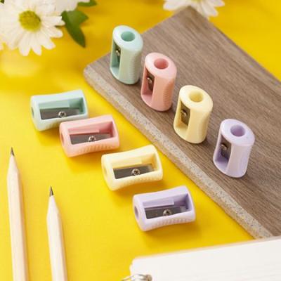 China Wholesale Customized Eco-friendly Material Sharpener For Pencil School Office Colorful Cute Cartoon Plastic Kids Small Pencil Sharpeners For Studends for sale