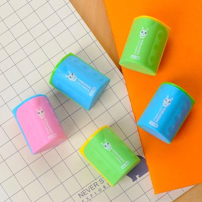 China Cute Plastic Fancy Pencil Sharpener Student Customized Stationery Good Quality School Office Funny Sharpener For Pencil for sale