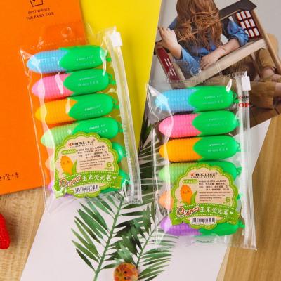 China Highlighting effect school office stationery highlighter bar pastel kawaii set small cute fluorescent marker pen colore highlighter bars custom mini pen for sale