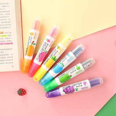 China Highlighting Effect New Fashion Stationery Promotional High Quality Fluorescent Multi Colored Pastel Marker Pen For School Office Kids for sale