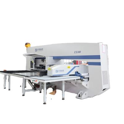 China auto index make holes cnc turret punching press with rolling louver for sale