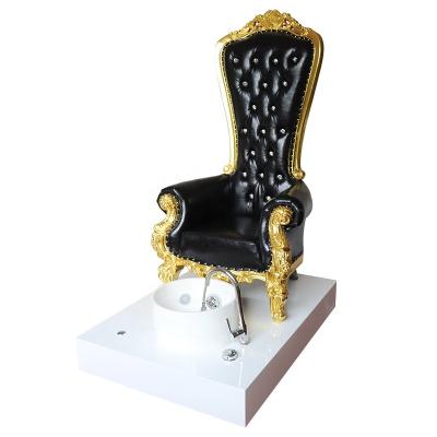 China Wooden Magnetic Jet No Foot Spa Pedicure Chair Set Nail Pedicure Throne Plumbing Chair for sale